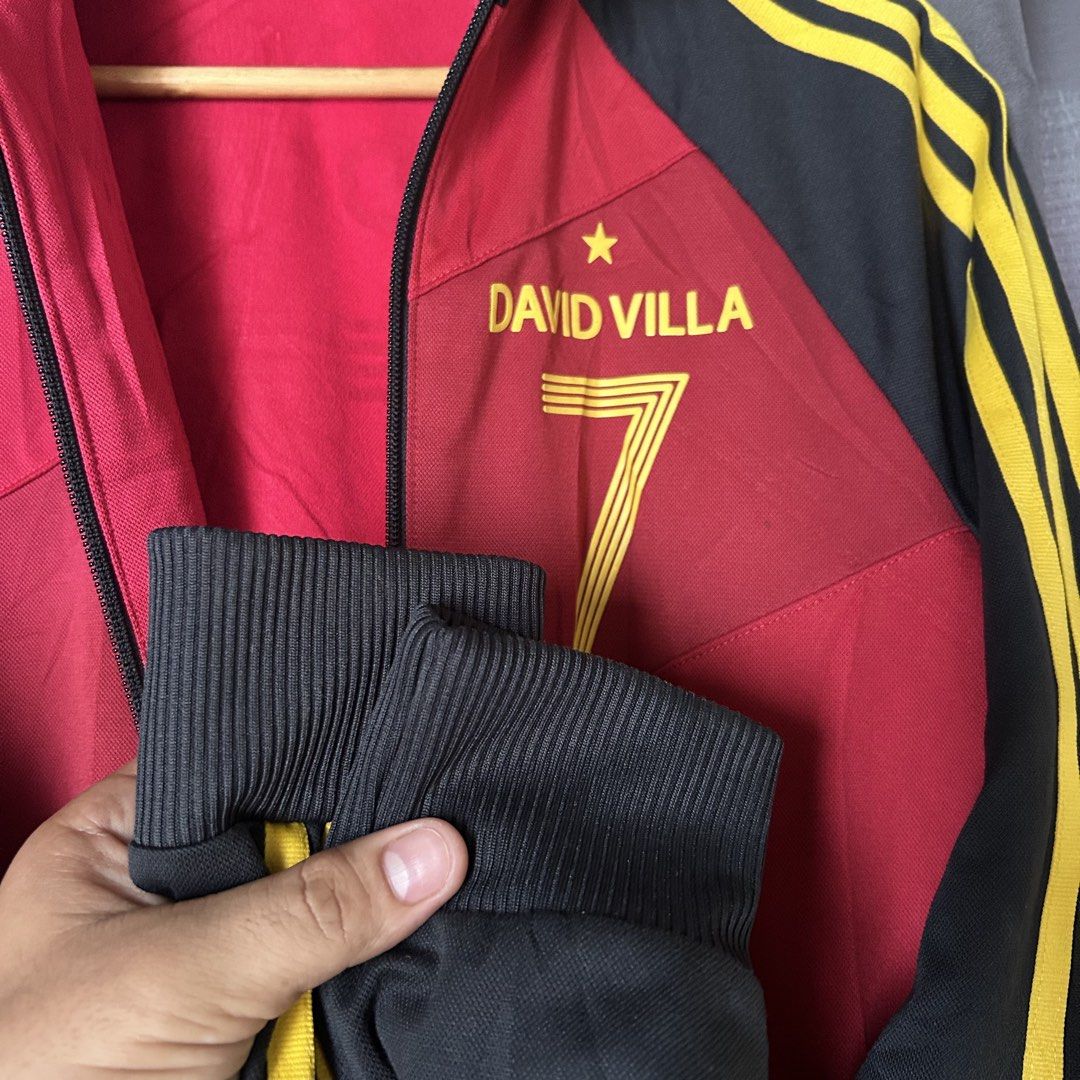 Adidas Track Jacket "David Villa" Limited edition. (Category: Coats, Jackets and Outerwear) located in Butuan. Submitted by handpick8600 (Listing ID 1470999762, Image 2). Description: "21 width "27 length Excellent condition No issue Need wash .