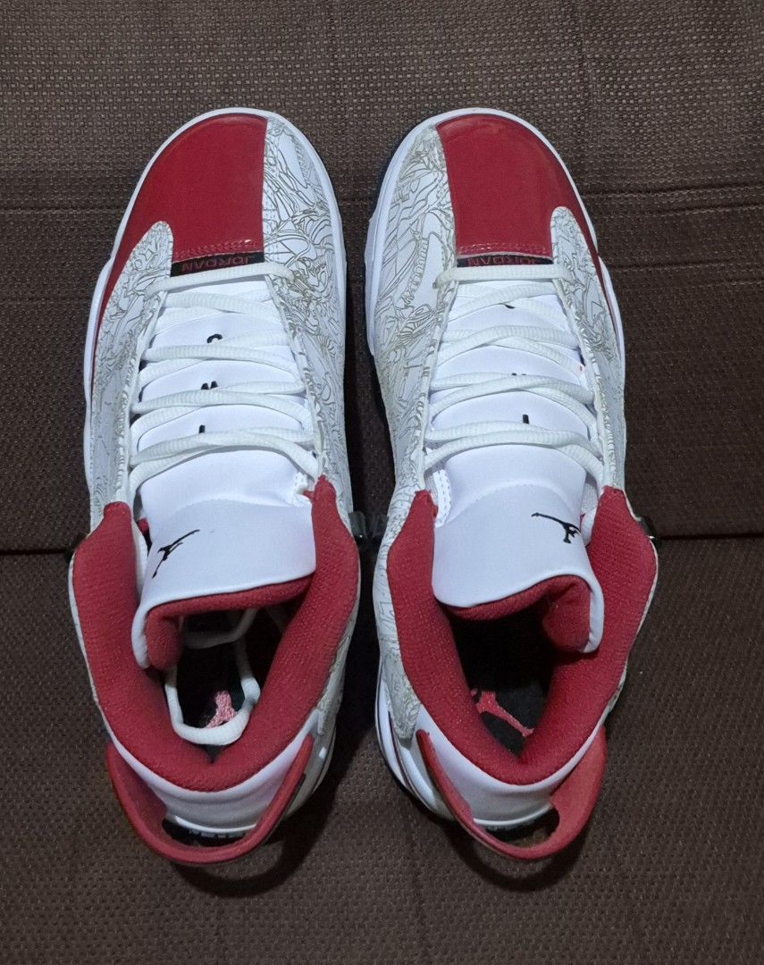 Air Jordan Dub Zero Fire Red/Cherry (Category: Sneakers) located in Manila. Submitted by jm1218 (Listing ID 1471049926, Image 2). Description: Material:311046-163 Size:9.