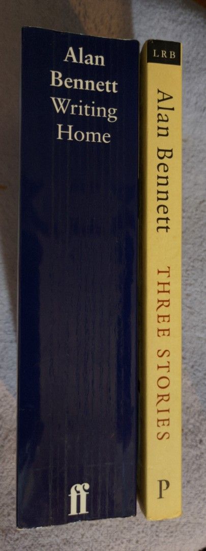 Alan Bennett Book Bundle (Writing Home, Three Stories( (Category: Storybooks) located in Makati City. Submitted by sharewear (Listing ID 1471033570, Image 2). Description: - Bundle of 2 books by Alan Bennett - Writing Home: Faber and Faber edition, includes diaries, reminiscences, and reviews - Three Stories: Profile Books in association with LRB, includes The Laying on of Hands, The Clothes They Stood Up In, and Father! Father! Burning Bright - 
