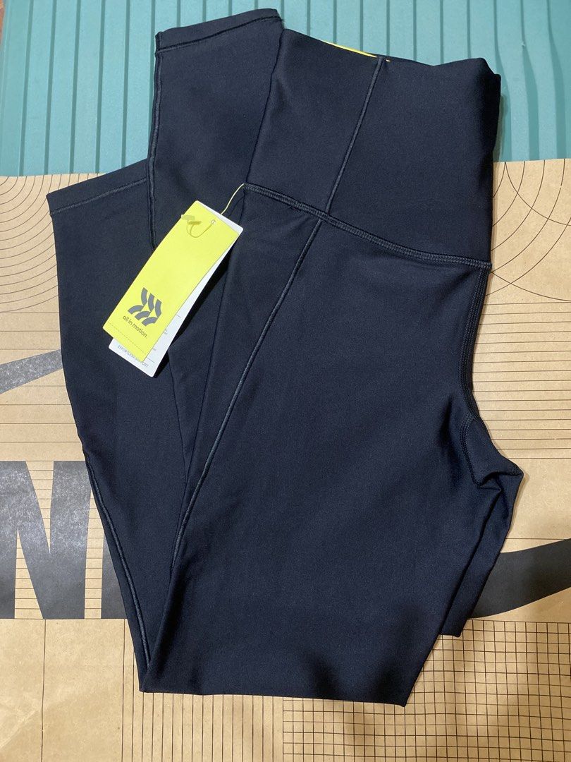 All in Motion & Lab Joy High-Rise Leggings Bundle (Category: Activewear) located in Batangas. Submitted by lux_kimmy (Listing ID 1470967437, Image 2). Description: - Bundle of 2 brand new 7/8 length high-rise leggings with original tags attached (Retail value: $30 each) - Pair 1: Lab Joy Green Ribbed Seamless Leggings featuring flexible, moisture-wicking knit fabric - Pair 2: All in Motion Black Pocketed Leggings equipped with UPF 50+ sun protect