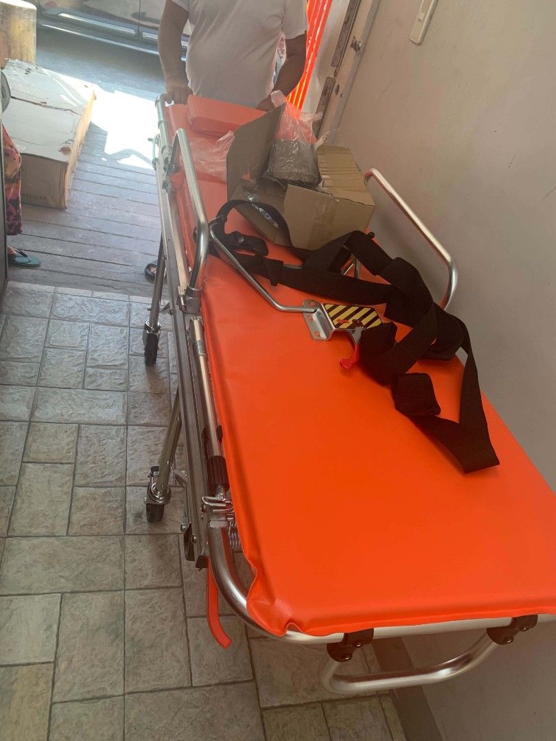 ambulance stretcher with wheels (Category: Medical Supplies & Tools) located in Manila. Submitted by joy63057743416 (Listing ID 1470935930, Image 1). Description: we accept bulk orders brandnew affordable onhand negotiable good quality and condition open for pick up and delivery high quality we also sell many medical supplies call me 09268225723 cod,gcash,bank transfer lifetime time free service.