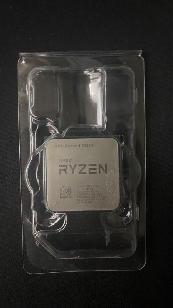 AMD Ryzen 5 3500X Processor CPU with Wraith Stealth Cooler (Category: Desktops) located in Mandaluyong City. Submitted by hrod17 (Listing ID 1470986387, Image 2). Description: - never dropped - no bent pins all straight (smooth pag pasok sa mobo socket) - bios settings never pinakialamanan - used for only a few months - bnew ung cooler sealed pa.
