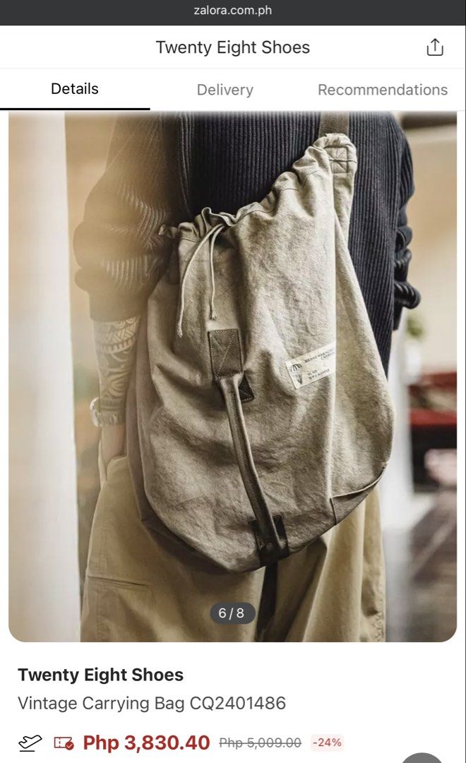 Amekaji Style Parachute Carrying Bag (Category: Sling Bags) located in Bauang. Submitted by thriftypockets92 (Listing ID 1471016499, Image 2). Description: .