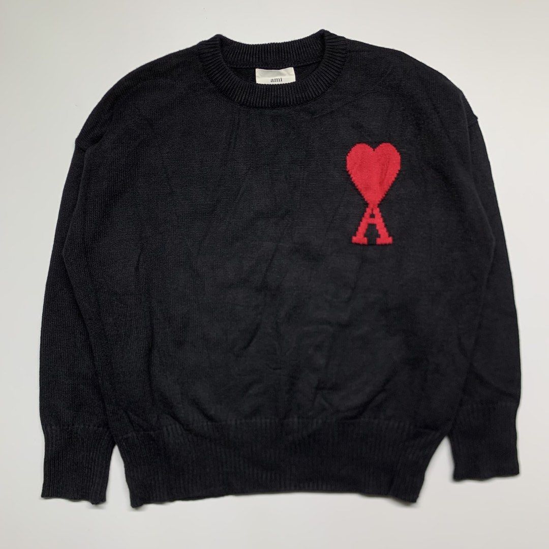 AMI - ADC Crew Knit Sweater (Category: Coats, Jackets and Outerwear) located in Manila. Submitted by shottas_21 (Listing ID 1471031607, Image 1). Description: AMI - ADC Crew Knit Sweater SIZE - Small CONDITION - 9/10 Made in Portugal CHEST - 22” LENGTH - 24” SHOULDERS - 22” SLEEVE - 18.5” HEM - 22”.
