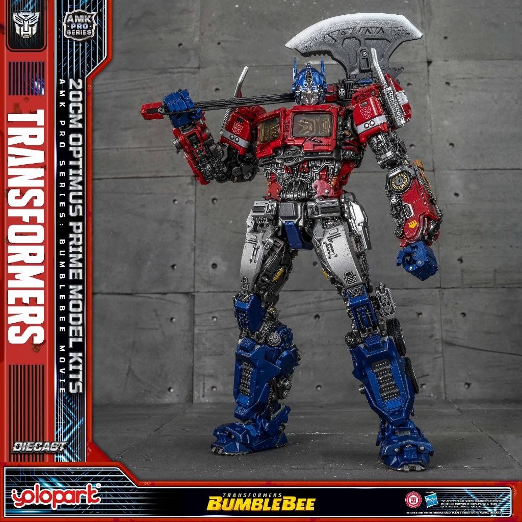 AMK Pro Series Optimus Prime Model Kit (Category: Gundam & Model Kits) located in Quezon City. Submitted by baldwin1429 (Listing ID 1471100149, Image 2). Description: - Item: AMK Pro Transformers Bumblebee Movie Optimus Prime Model Kit - Condition: Brand new, unopened box, stored properly - Height: Approx. 20cm when built - Material: Features diecast components for a premium feel - Inclusions: Cybertron armor included inside the box .