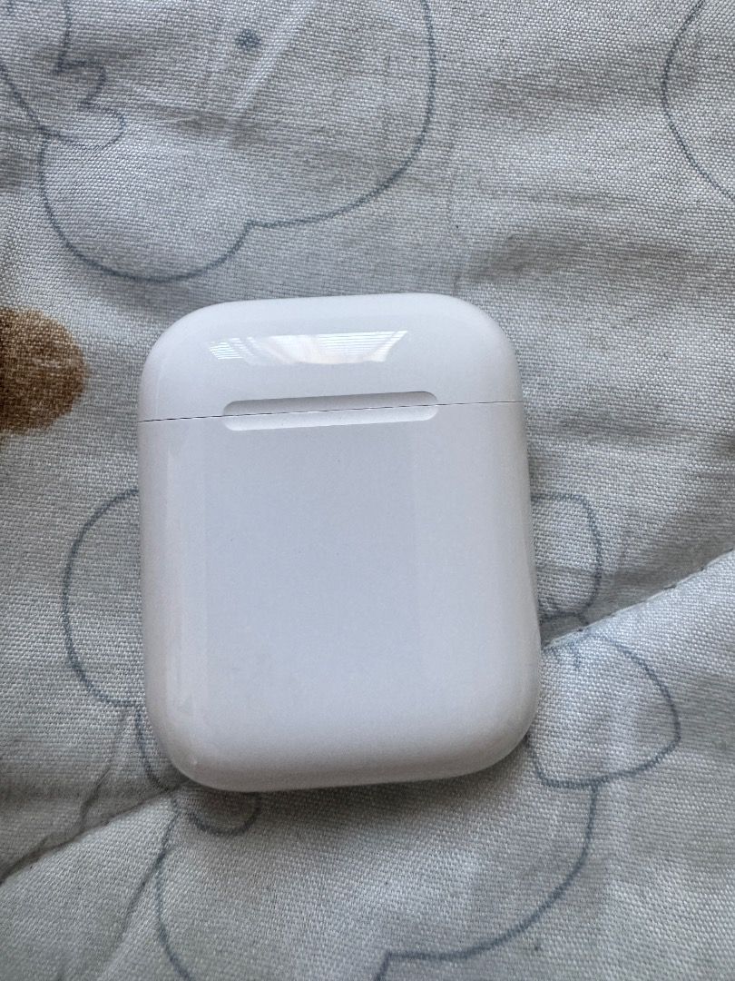 Apple AirPods (2nd gen) with charging case (Category: Headphones & Headsets) located in Taytay. Submitted by calmrabbit_b78b3f (Listing ID 1471006769, Image 1). Description: - fully functional - excellent battery life - free case - charging cable included.