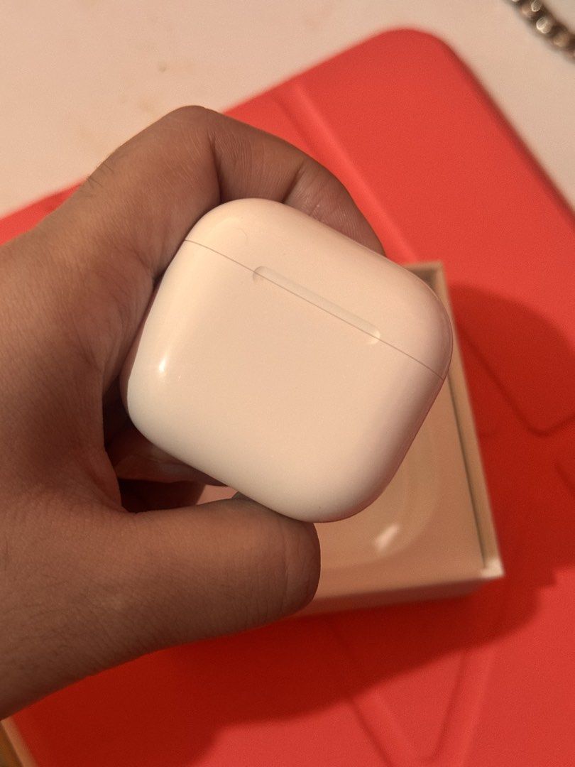 Apple AirPods 4 (ANC) RUSH (Category: Headphones & Headsets) located in Manila. Submitted by lovedby_ly (Listing ID 1470943357, Image 3). Description: - Authentic Apple AirPods 4 (ANC) - Includes original charging case, packaging box, and manuals - Clean condition and 100% fully functional - Delivers amazing sound quality with a very comfortable fit - Easy, instant pairing with your iPhone.