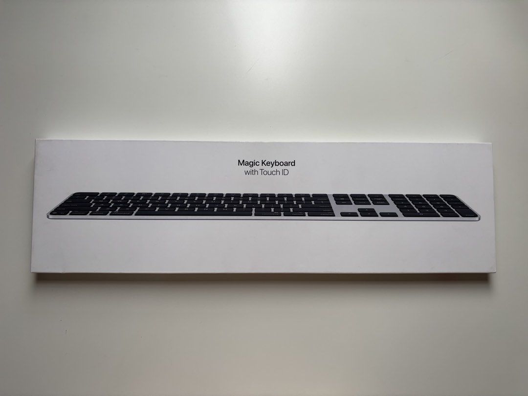 Apple Magic Keyboard with Touch ID and Numeric Keypad - US English (Category: Computer Keyboard) located in Las Pinas. Submitted by ver_x (Listing ID 1470971110, Image 2). Description: 100% BRAND NEW Apple Magic Keyboard with Touch ID and Numeric Keypad (Black Keys with USB-C Port) - Model: A3119 - Condition: Brand new, unopened in original packaging. - Authenticity: Purchased recently from The Loop (receipt available, original ₱11,990 price tag 