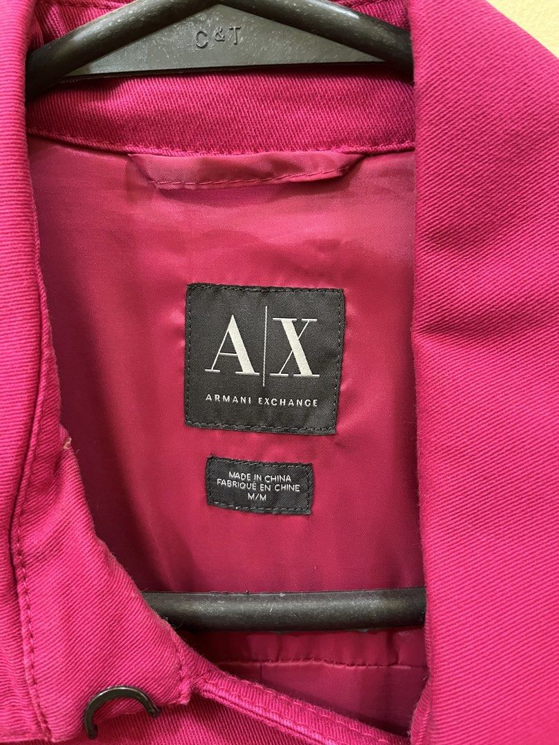 Armani Exchange Coat Women’s Medium (Category: Coats, Jackets and Outerwear) located in Quezon City. Submitted by tintin_reyes (Listing ID 1471101728, Image 2). Description: Armani Exchange Coat Women’s Medium Fushcia Pink with Belt Used once- almost new condition RFS: Seldom use - decluttetring.