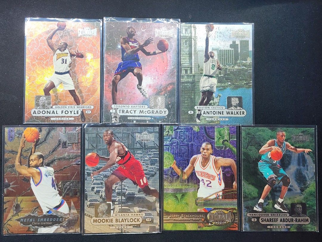 Assorted characters 31, 36, 8, (Category: Raw Singles) located in Manila. Submitted by kg613 (Listing ID 1470971681, Image 1). Description: metal universe fleer metal 7pcs lot .