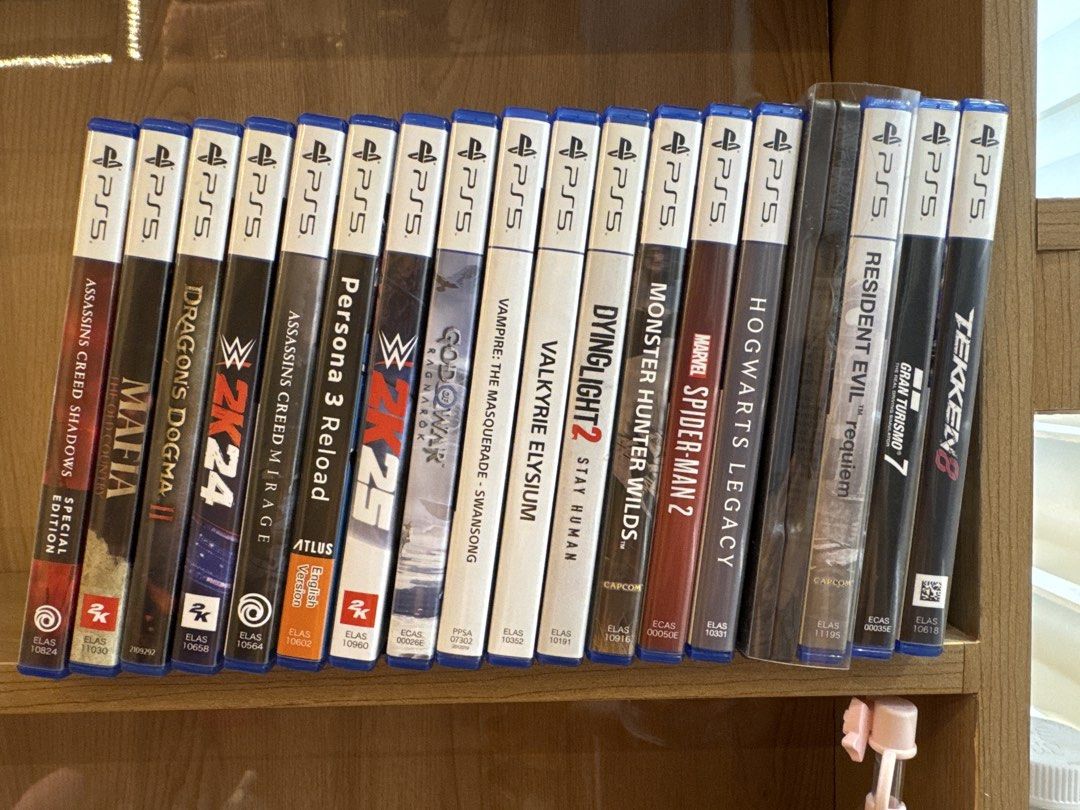 Assorted PS5 Games Collection (Category: PlayStation) located in Cainta. Submitted by dark_angel1824 (Listing ID 1471053273, Image 1). Description: PS5 game disc available - Includes top titles: Assassin's Creed Shadows, Persona 3 Reload, God of War Ragnarok, Marvel's Spider-Man 2, Hogwarts Legacy, Gran Turismo 7, Tekken 8, and more - Perfect way to build up your game library instantly .