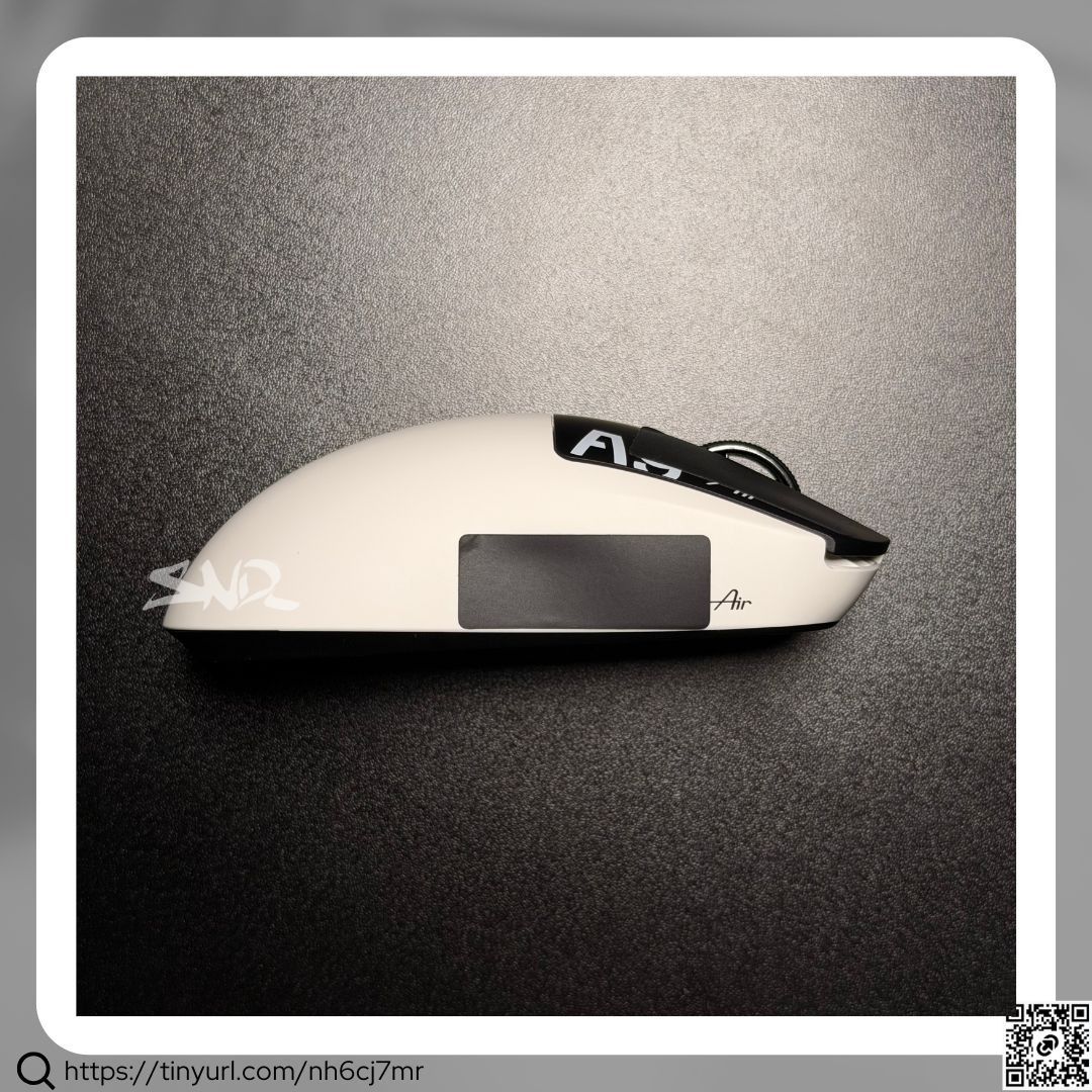 ATK Dragonfly A9 Air | Shadow White (Category: Mouse & Mousepads) located in Quezon City. Submitted by sonder_listings (Listing ID 1471092661, Image 3). Description: • Complete w/box & inclusions • Date arrived: September 17, 2026 • Installed ATK pre-cut grip tape • Installed UWS silverfox dot skates • Sensor: PAW3950 • MCU: NORDIC 54L Series • Polling Rate:8K (Receiver/Wired) • Weight: 47g±3g • Coating: All-New Nano Coating • Battery:300mAH • Ba