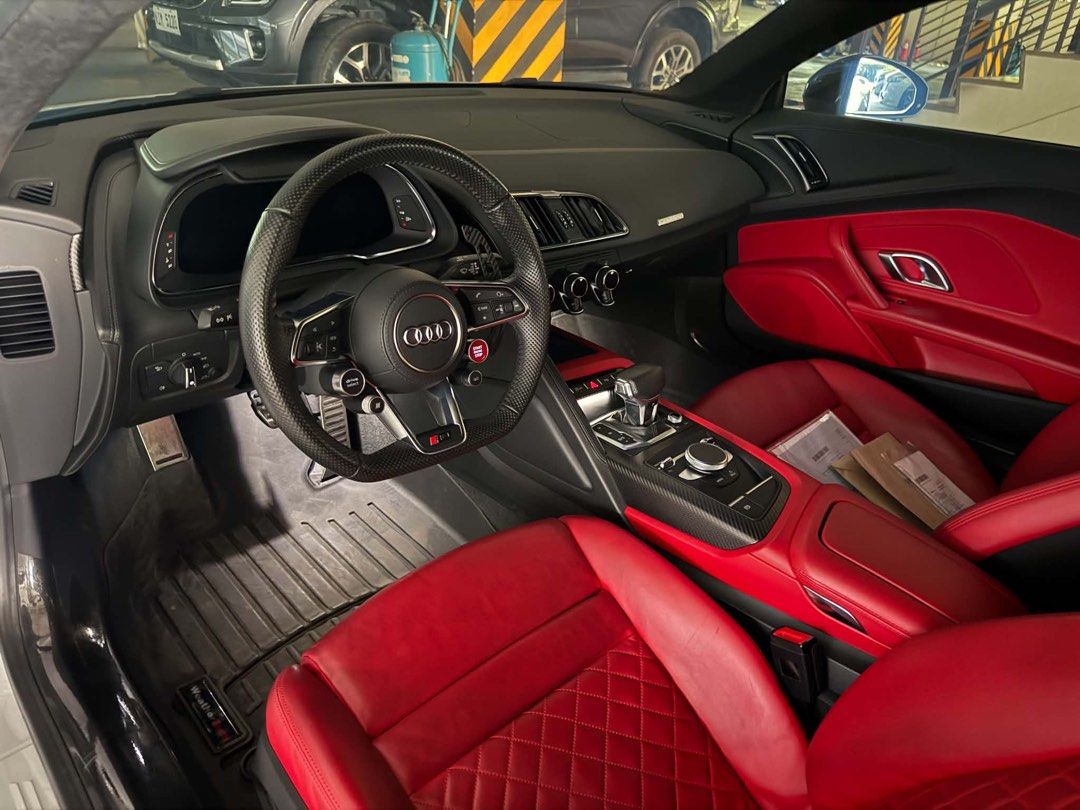 Audi R8 V10 Plus 2017 jackani Auto (Category: Used Cars) located in Pasig City. Submitted by jackani (Listing ID 1471039101, Image 3). Description: 2017 Audi R8 V10 Plus local unit 13,000 km only 1016 industries kits IPe Exhaust Advan GT R8 Specs Wheels Michelin Tires Red Leather Interior Seats New battery Newly pms Original Paint U can call 091******86.