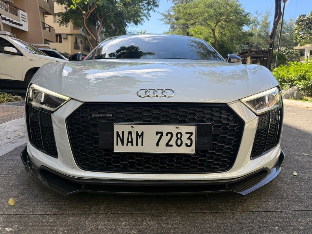 Audi R8 V10 Plus 2017 jackani Auto (Category: Used Cars) located in Pasig City. Submitted by jackani (Listing ID 1471039101, Image 2). Description: 2017 Audi R8 V10 Plus local unit 13,000 km only 1016 industries kits IPe Exhaust Advan GT R8 Specs Wheels Michelin Tires Red Leather Interior Seats New battery Newly pms Original Paint U can call 091******86.