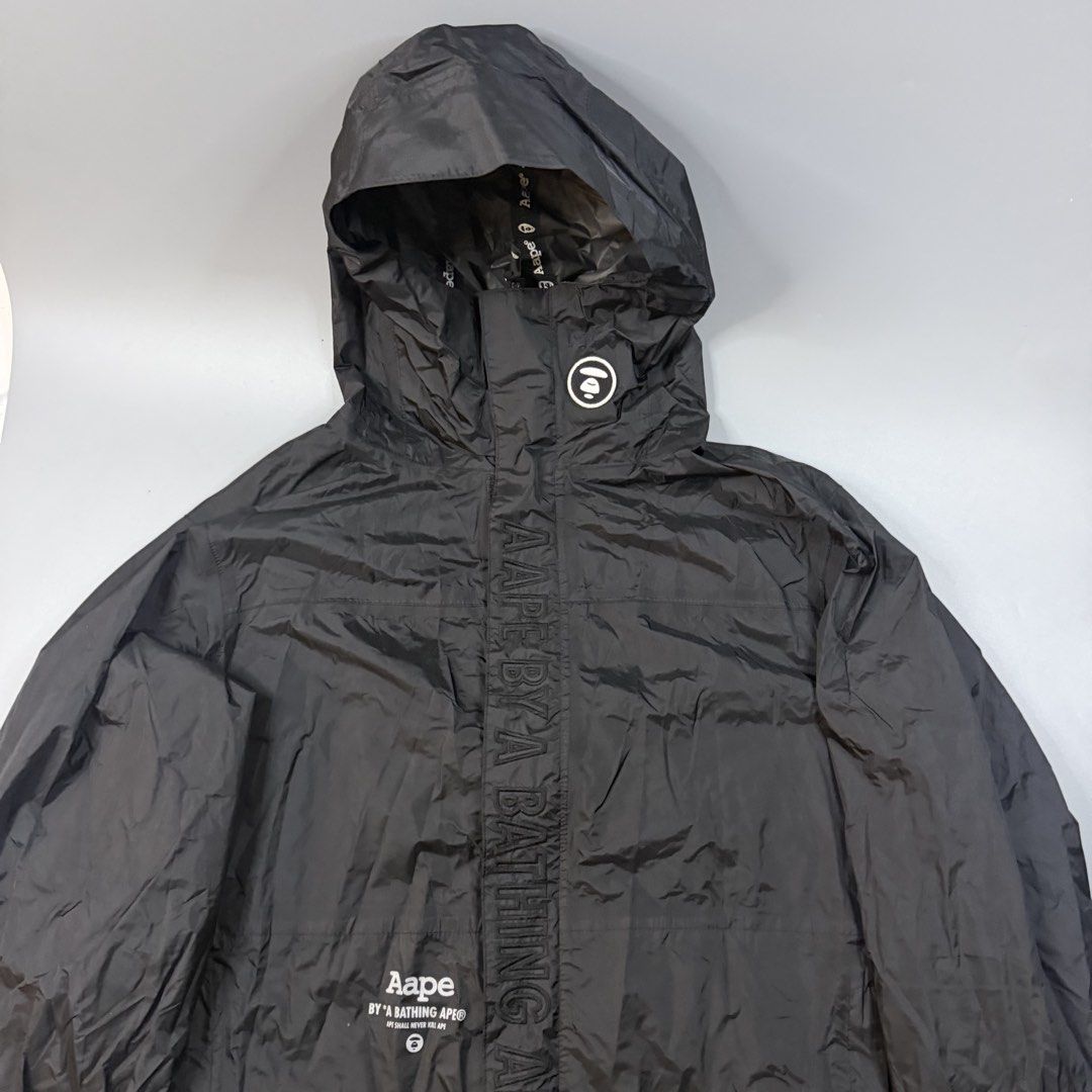 (Authentic) Aape - By Bathing Ape - Pertex Goretex Windstopper Jacket (Category: Coats, Jackets and Outerwear) located in Paranaque City. Submitted by millennial_goodz (Listing ID 1471052798, Image 2). Description: WTS (Authentic) Aape - By Bathing Ape - Pertex Goretex Windstopper Jacket Size XL Dimensions: 23.5 / 28" Excellent condition Flaw: Minimal loose on seamtape on neck part only Authentic DM.