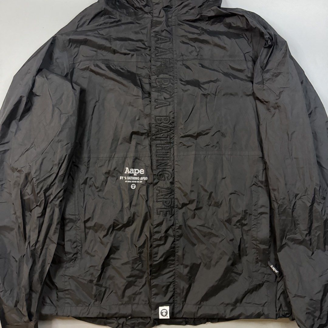(Authentic) Aape - By Bathing Ape - Pertex Goretex Windstopper Jacket (Category: Coats, Jackets and Outerwear) located in Paranaque City. Submitted by millennial_goodz (Listing ID 1471052798, Image 3). Description: WTS (Authentic) Aape - By Bathing Ape - Pertex Goretex Windstopper Jacket Size XL Dimensions: 23.5 / 28" Excellent condition Flaw: Minimal loose on seamtape on neck part only Authentic DM.