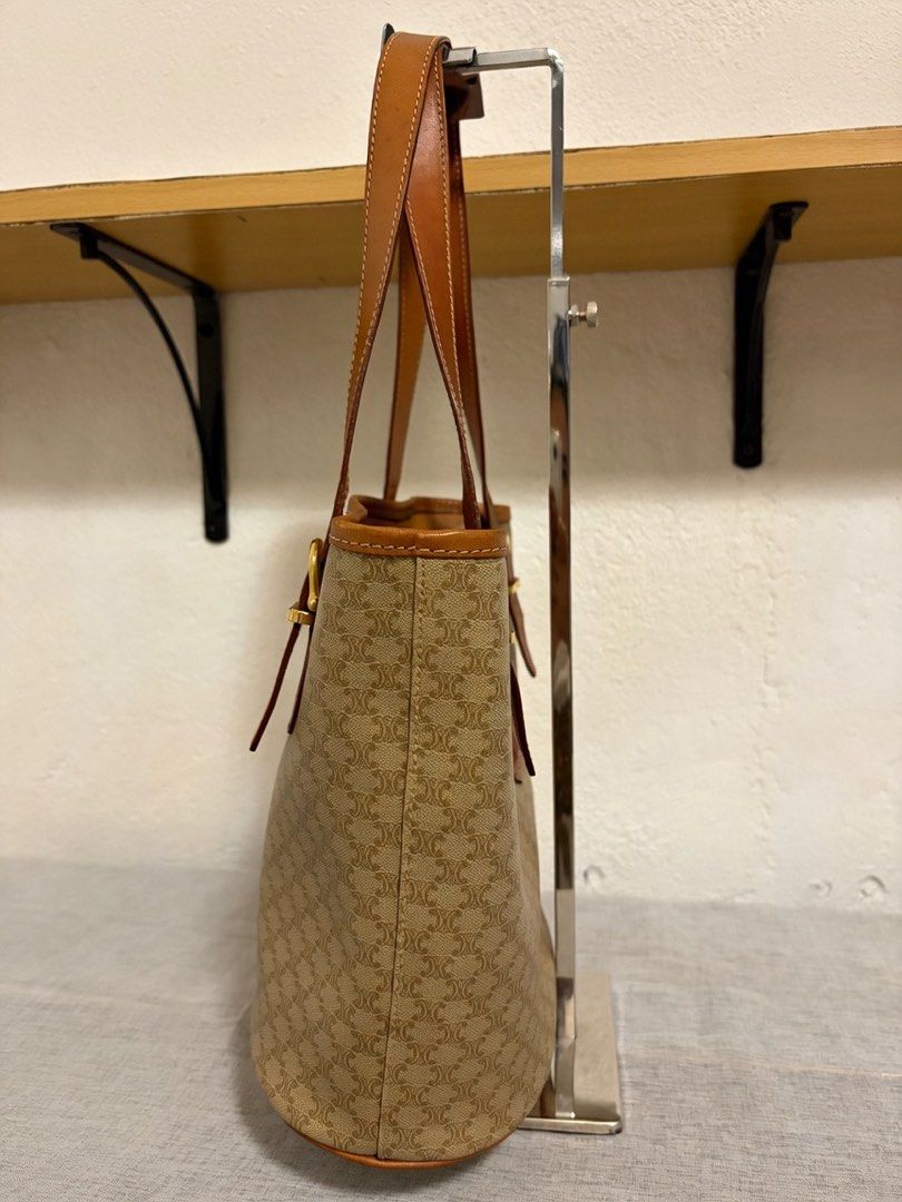 Authentic Celine Macadam Tote (Category: Announcements) located in Paoay. Submitted by ysmattic (Listing ID 1470954054, Image 3). Description: 100% guaranteed authentic Celine Macadam coated canvas tote in beige and brown colors. In excellent vintage condition..
