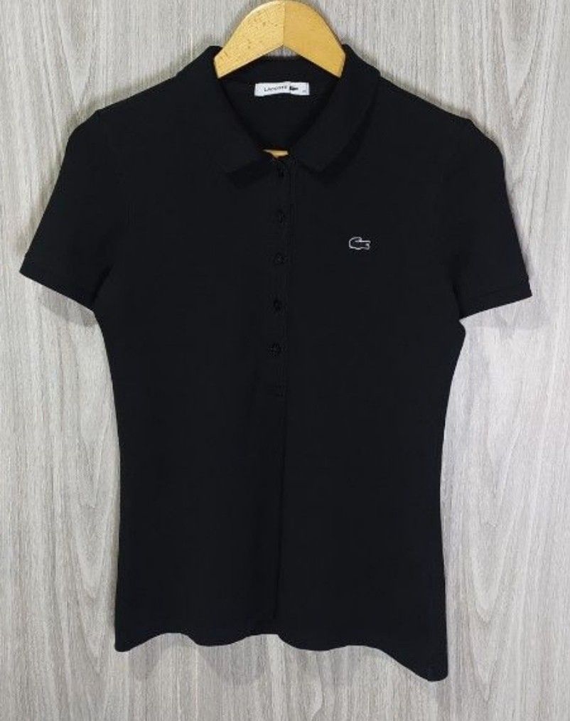 Authentic Lacoste Womens polo (Category: Shirts) located in Marilao. Submitted by hazelpi. (Listing ID 1471030394, Image 1). Description: Lacoste authentic Women's Polo 5 buttons Polo shirt size 38 + 40php DF j&t.