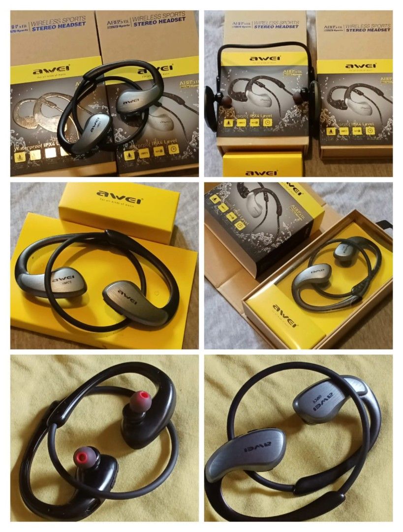 AWEI BLUETOOTH SPORTS HEADPHONES (Category: Headphones & Headsets) located in Paranaque City. Submitted by powerzone0517 (Listing ID 1470962215, Image 3). Description: .