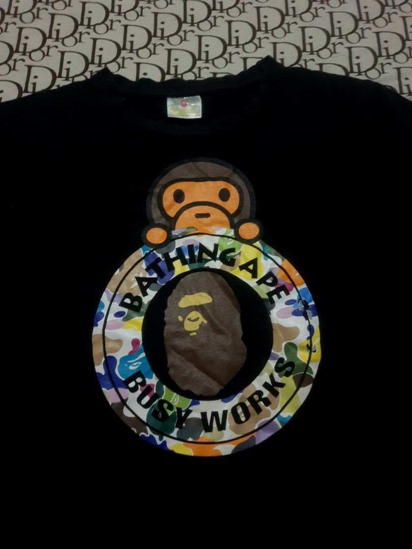 Bape baby Milo (Category: Tshirts & Polo Shirts ) located in San Fernando. Submitted by retro.district. (Listing ID 1471104372, Image 2). Description: - Bape baby Milo - Size: Large(21x27) - Condition: Good - issue: print - Color Rate: 8.5/10.