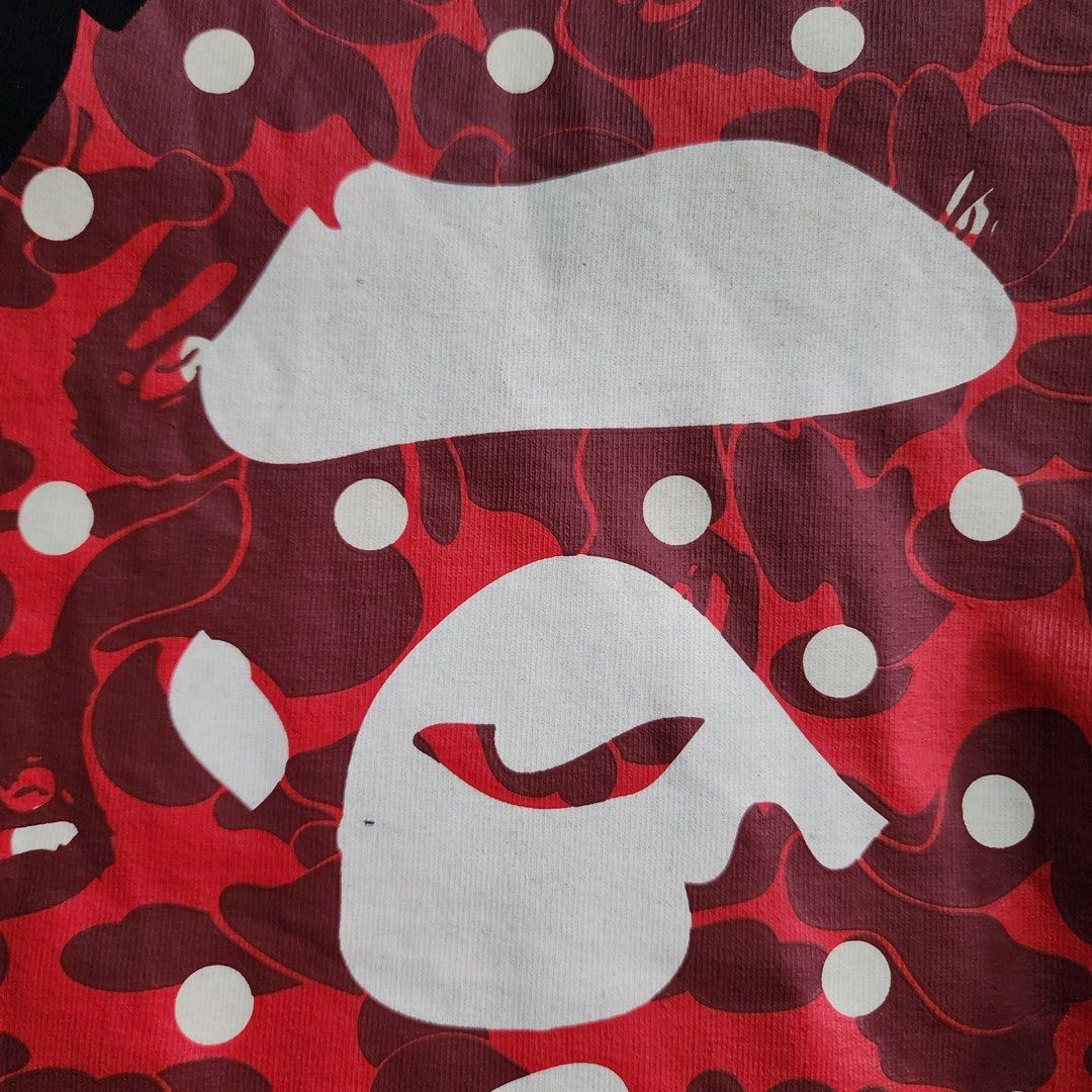 Bape Dot Camo Big Head (Category: Tshirts & Polo Shirts ) located in Asingan. Submitted by add2kurt (Listing ID 1470969230, Image 3). Description: Size Medium on Tag Dimension Width: 20 Length: 27 Color rate: 9 or better.
