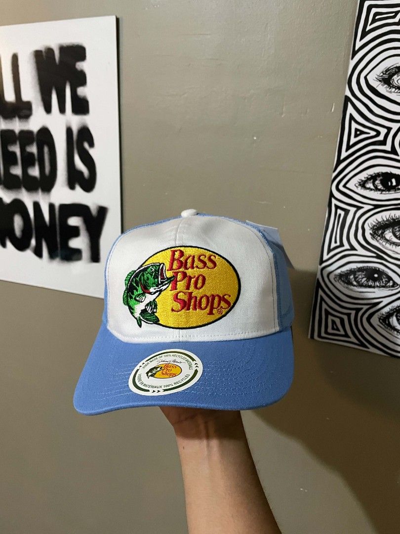 BASSPRO TRUCKER CAP SKYBLUE (Category: Caps & Hats) located in Davao. Submitted by ai_stuffs (Listing ID 1471077229, Image 1). Description: GOOD CONDITION NO ISSUE BNEW.