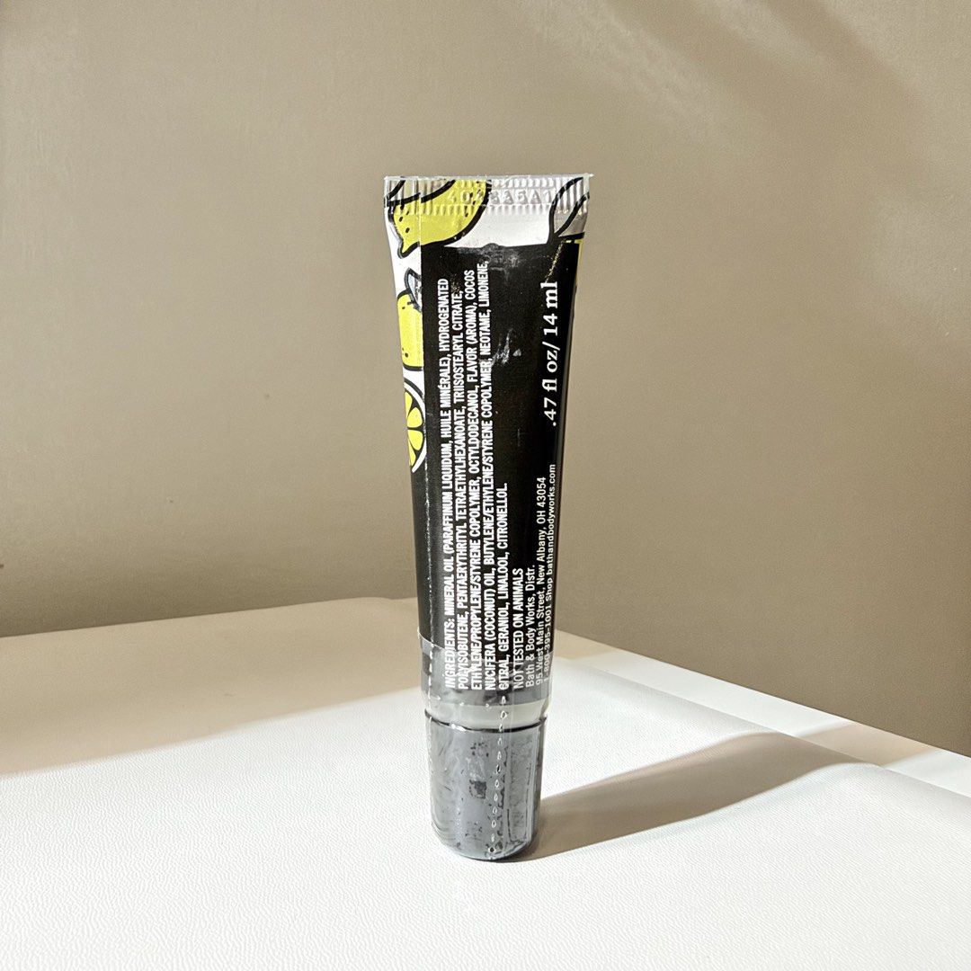 Bath & Body Works Lip Gloss (Iced Lemon Pound Cake) (Category: Makeup) located in Quezon City. Submitted by aj.mnl (Listing ID 1471043944, Image 2). Description: ✨ Brand new, sealed ‼️ Also available: Bath & Body Works Lip Gloss (Banana Bananza) — get both for ₱500.