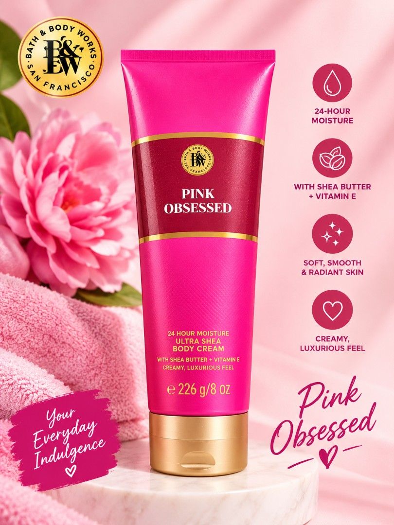 Bath and Body Works (Pink Obsessed) (Category: Body Care) located in San Jose. Submitted by cortezpaolojosec. (Listing ID 1470983853, Image 2). Description: Authentic Bath and Body Works Body Creme(Fresh from UK) Can do meetup (San Jose City bayan, Nueva Ecija) Can do Shipping also.