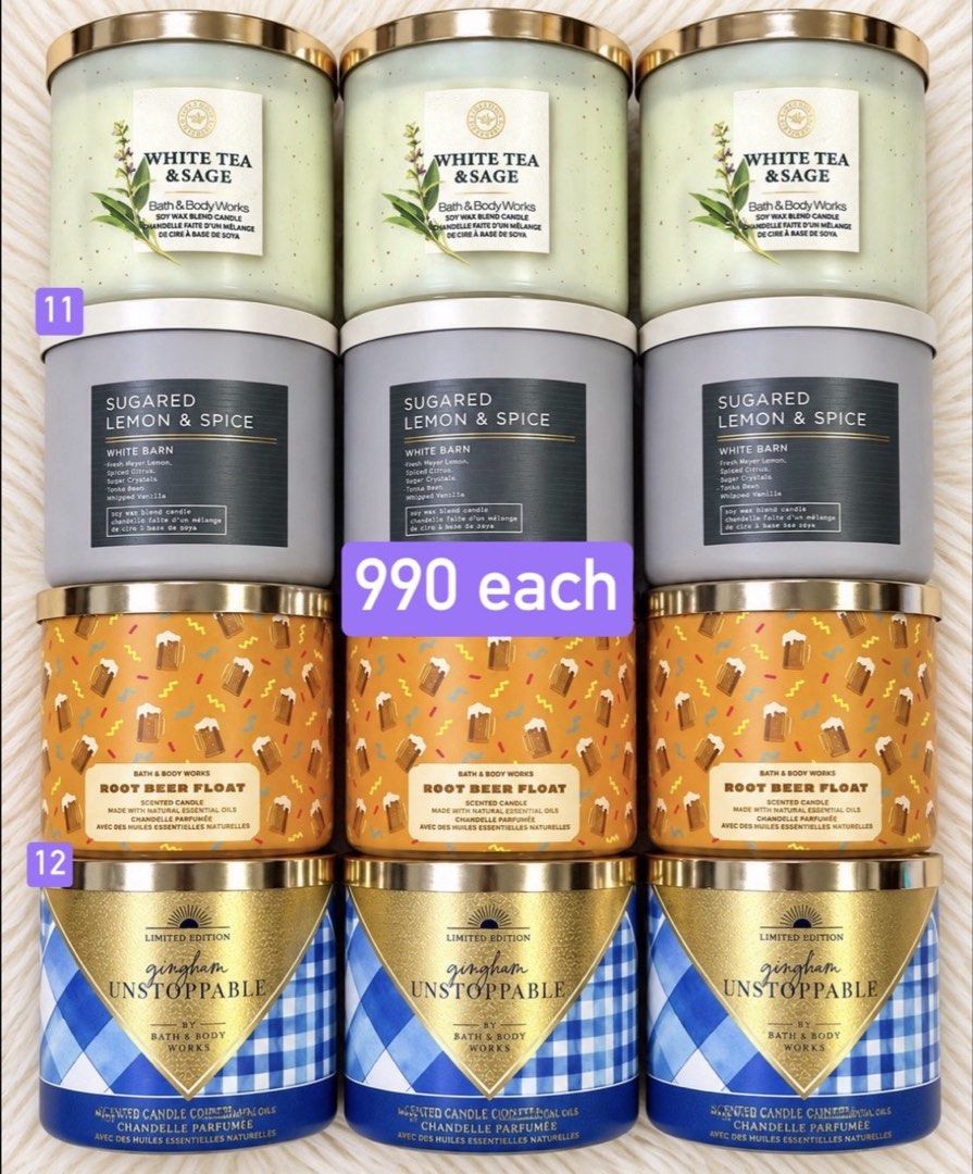 BBW THREE WICK SCENTED CANDLES (Category: Home Fragrance) located in Manila. Submitted by donaldann (Listing ID 1471067099, Image 1). Description: .