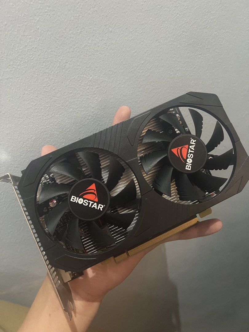 Biostar Dual Fan Graphics Card (Category: Computer Parts) located in Quezon City. Submitted by silentowl_1cc658 (Listing ID 1470976464, Image 3). Description: I think you need this! RX560 4gb dual fan Biostar No issue unlimited test!!! Only @₱2500 can’t go lower Q.C Luzon Avenue.