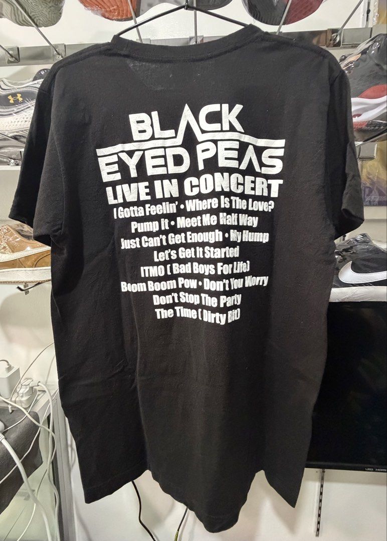 Black Eyed Peas shirt (Category: Tshirts & Polo Shirts ) located in Pinamalayan. Submitted by danilotubero08 (Listing ID 1471007135, Image 2). Description: Size Medium W20L29 as new condition.