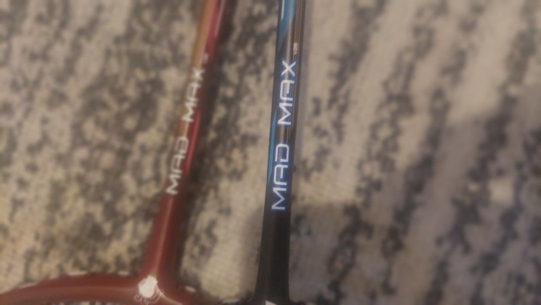 Black Knight Mad Max Badminton Racket (Category: Racket and Ball Sports) located in Manila. Submitted by joshdavid9923 (Listing ID 1471060193, Image 3). Description: - Set of 2 Black Knight Mad Max V25 badminton rackets - Ready to play with pre-strung nets and wrapped handles -Bags come with 3 yellow shuttlecocks - Ideal bundle for recreational play or practice -Used only twice - Bundle for 2,000 pesos only RFS: No longer time to play.