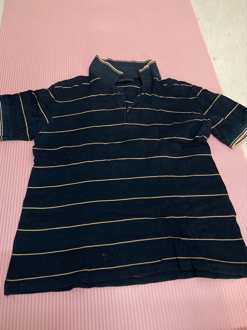 Black Striped Polo shirt (Category: Tshirts & Polo Shirts ) located in Silang. Submitted by maria_erica61 (Listing ID 1471113149, Image 2). Description: 🩷 Sporty & Classic Striped Polo! ✨ Elevate your everyday look with this classic black blue and yellow striped polo shirt—an absolute closet staple for that effortless smart-casual, preppy, or sporty-chic vibe! Mode of delivery: Open to suggestions. 💌 Bargain is also available / Open to offers! 