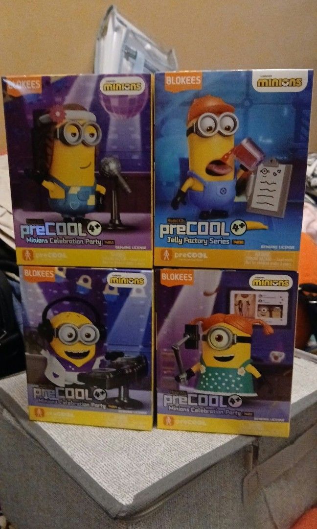 Blokees preCOOL Minions (Category: Lego & Building Sets) located in Mabalacat. Submitted by michelle.m.d. (Listing ID 1470942509, Image 1). Description: Blokees preCOOL Minions building model kit boxes set 4 *1,200 only.