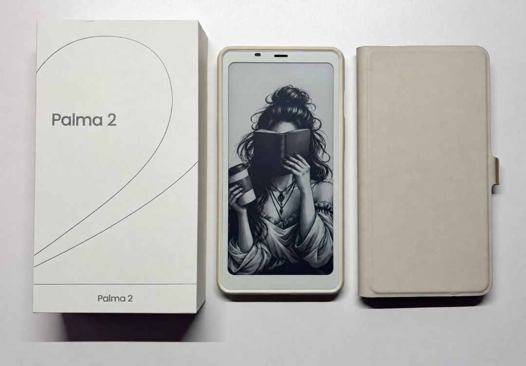 Boox Palma 2 (Category: E-Readers) located in Manila. Submitted by yourenotme (Listing ID 1471084988, Image 1). Description: Complete Box Original Charger Original Flip Case.