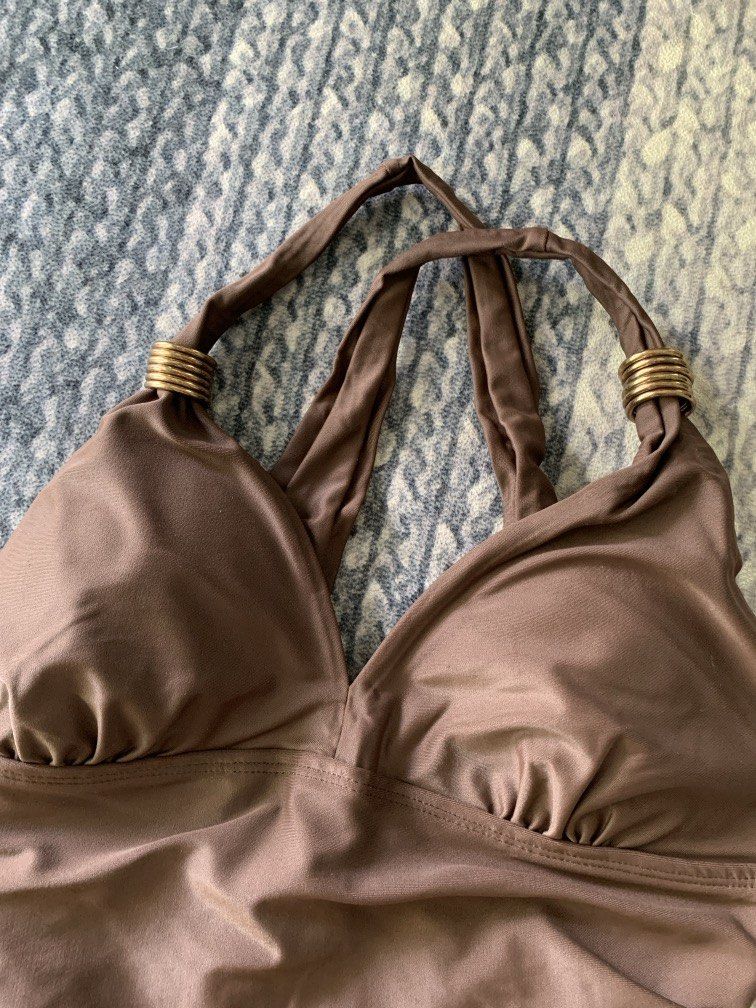 brown w/ gold chain one piece bikini (Category: Bikinis & Swimsuits) located in Malaybalay. Submitted by angelicloset (Listing ID 1470966506, Image 2). Description: ~ bonprix collection.