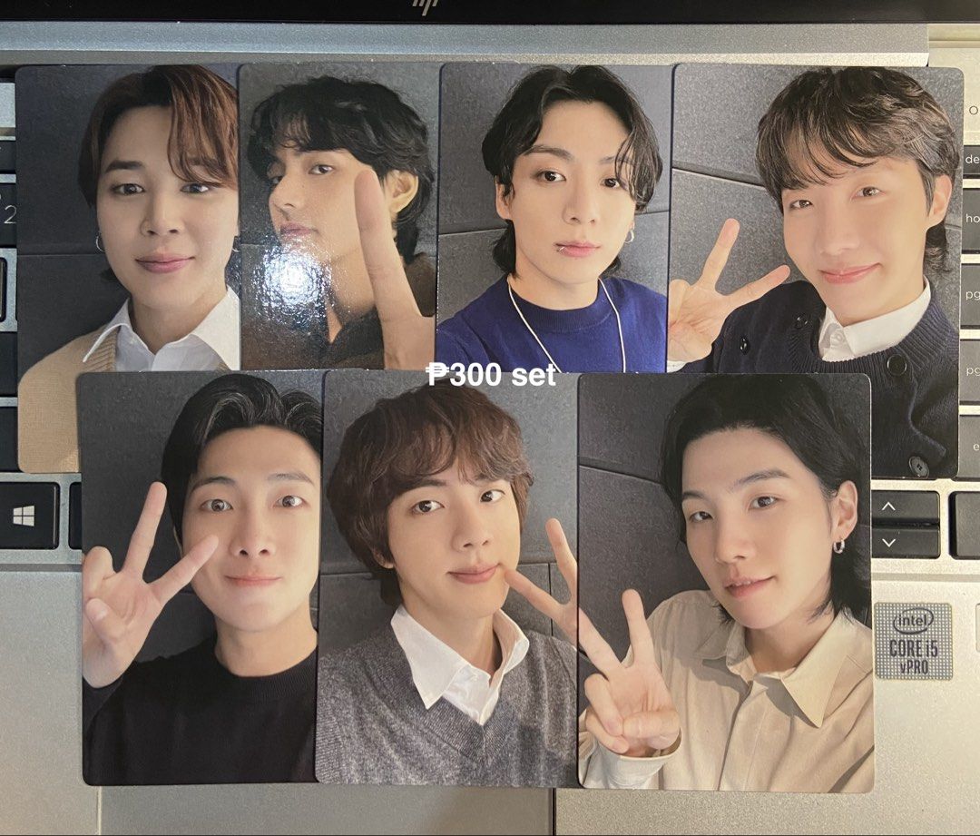 BTS 11th Membership Kit PC Set (Category: K-Wave Merchandise) located in Manila. Submitted by thvkclub (Listing ID 1471070695, Image 1). Description: #eriesells ✿ wts lfb bts pc — onhand | mint — payo | 1 week dop w/ ₱100 nrdp — x sensi | rush shipping — dm to claim! # namjoon rm nj joon seokjin nini jin yg suga yoongi boongi hoseok jhope hoba hobi jimin chim jm v tete tae taehyung jungkook jk.