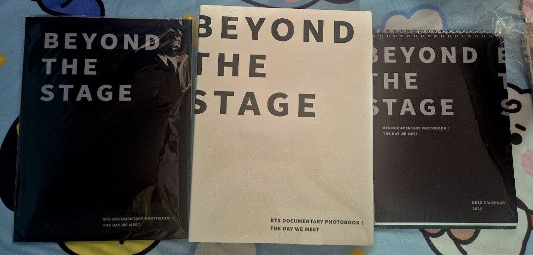 BTS Beyond the Stage Documentary Book (Category: K-Wave Merchandise) located in Makati City. Submitted by neri_11 (Listing ID 1470999746, Image 1). Description: - Official BTS Beyond the Stage documentary photobook set: The Day We Meet - Includes 2 stunning B&W photobooks and an exclusive 2024 desk calendar - Brand new and unopened, still wrapped in original plastic packaging - 100% authentic merchandise, perfect for ARMY and collectors.