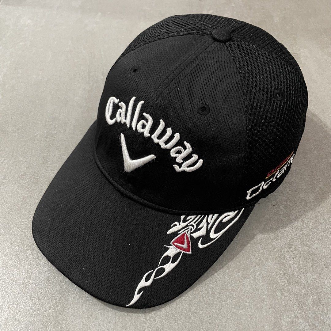 Callaway Diablo Octane Golf Cap (Category: Caps & Hats) located in Mabalacat. Submitted by goldengarms_ (Listing ID 1471020965, Image 1). Description: Size: L/XL Condition: Excellent Color rate: 9.5/10 or better Issue: N/A; minimal rust stain sa under button Price is still negotiable for sure buyer 👍 - Payment thru GCash, Maya or Security Bank 💳 - Shipping via J&T Express 🛩️ Pm us for more details. Thank you! 📩.