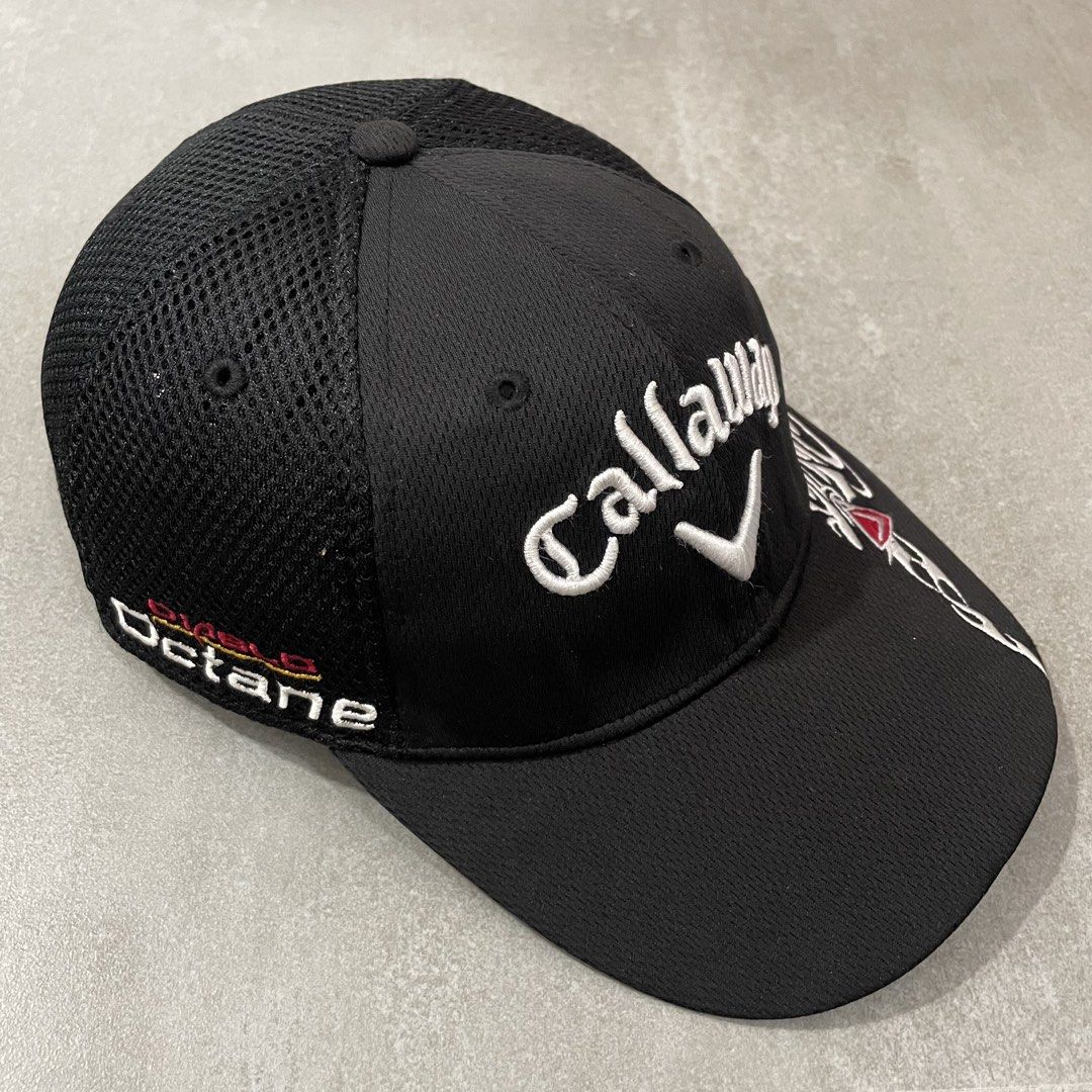 Callaway Diablo Octane Golf Cap (Category: Caps & Hats) located in Mabalacat. Submitted by goldengarms_ (Listing ID 1471020965, Image 3). Description: Size: L/XL Condition: Excellent Color rate: 9.5/10 or better Issue: N/A; minimal rust stain sa under button Price is still negotiable for sure buyer 👍 - Payment thru GCash, Maya or Security Bank 💳 - Shipping via J&T Express 🛩️ Pm us for more details. Thank you! 📩.