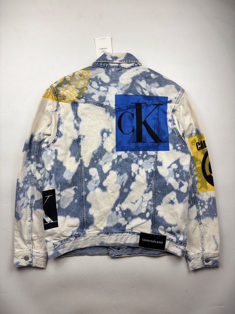 Calvin Klein - Raf Simons - Bleached Denim Jacket (Category: Coats, Jackets and Outerwear) located in Makati City. Submitted by ragrepository (Listing ID 1471116681, Image 3). Description: Calvin Klein - Raf Simons - Bleached Denim Jacket Tagged as Large Length- 27” Pit to pit- 22.5” Sleeves- 25.5” Shoulder-19” Condition- NWT Flaw-None .