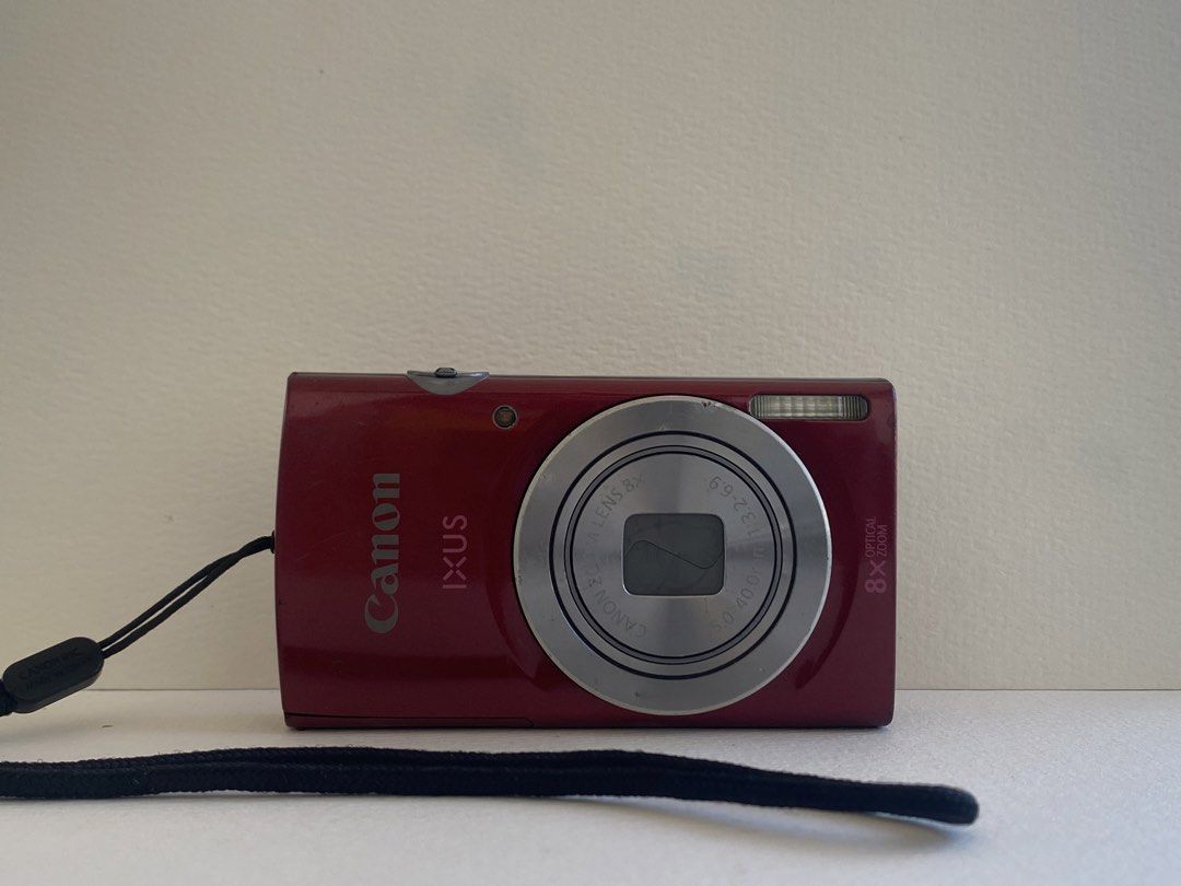 Canon IXUS 145 Red Digital Camera (Category: Cameras) located in Naga. Submitted by minmin_lab (Listing ID 1470954720, Image 1). Description: Canon Ixus 145 (crowd’s fave🌟) SPECS: 16 megapixels 8x wide optical zoom 10/10 body cosmetics ISO: auto - 3200 ISSUE: White vignette ( Tolerable) -NOTHING FOLLOWS, CAMERA FUNCTIONS PERFECTLY COMPLETE INCLUSION & ready to use with free beaded strap MOP: Cash/Gcash MOD: Meet up (camarines sur area only) , J&