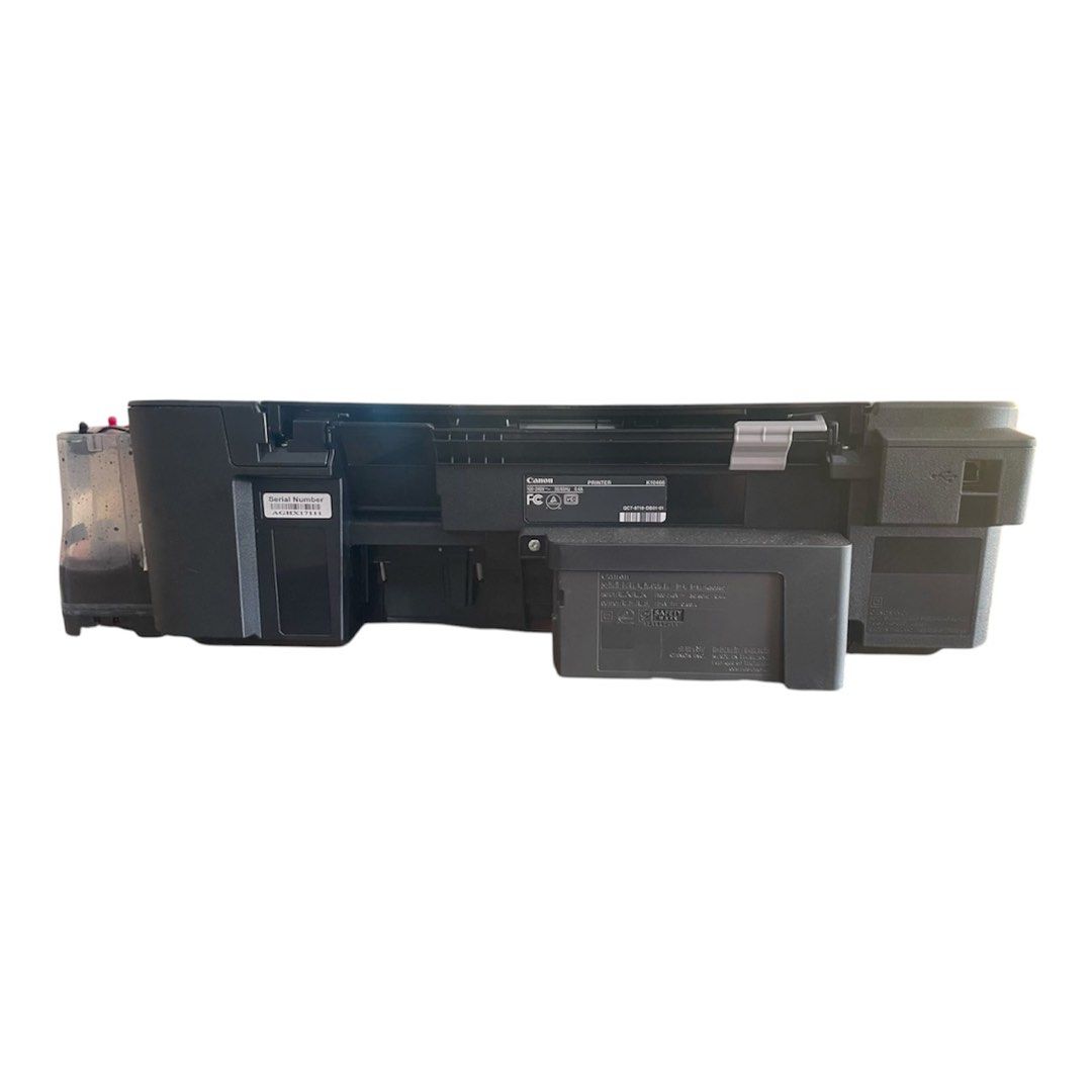 Canon Pixma TS207 Inkjet Printer with CISS (Category: Printers, Scanners & Copiers) located in Muntinlupa City. Submitted by funsizedhands (Listing ID 1471003696, Image 2). Description: - Model: Canon Pixma TS207 Color Inkjet Printer - Modification: Installed with a side Continuous Ink Supply System (CISS) for low-cost printing - Inks Included: Cyan, magenta, yellow, and black tanks with tubing - Design: Compact black body with top paper tray and