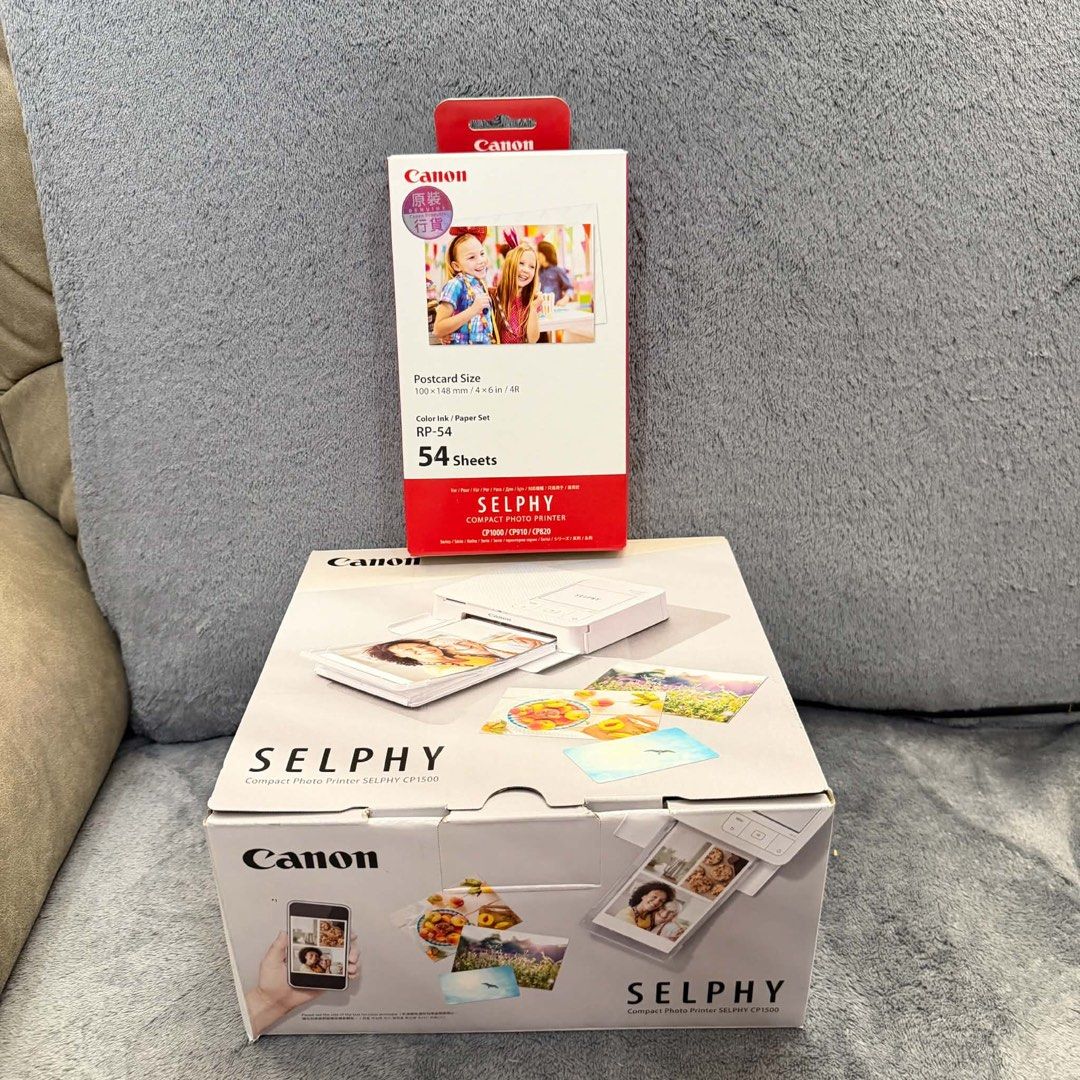 Canon PowerShot V10 Vlogger Camera and Selphy CP1500 Printer Bundle (Category: Cameras) located in Manila. Submitted by mairalyng21434 (Listing ID 1471048361, Image 1). Description: - Canon PowerShot V10 compact vlogging camera with 6.6mm f/2.8 lens and flip-up screen - Canon Selphy CP1500 compact photo printer included - Brand new 54-sheet postcard size color ink and paper set - Original boxes included for the printer and paper set - Ultimate al