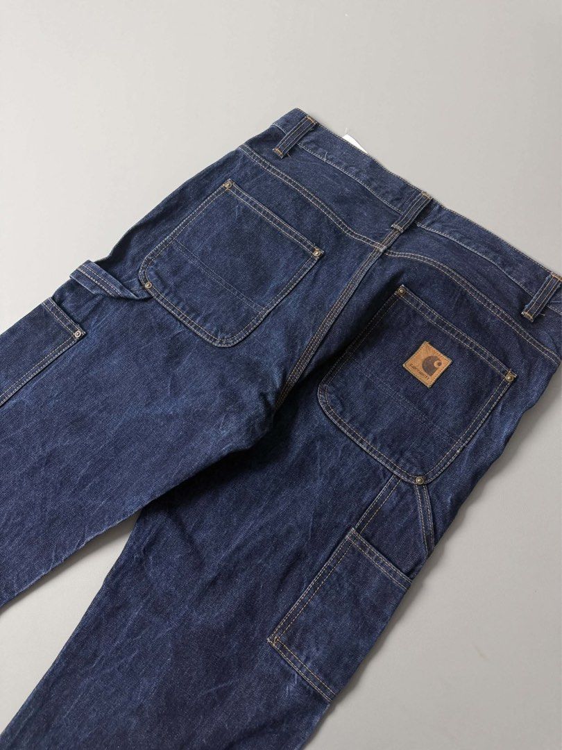 CARHARTT WIP DENIM UTILITY CARPENTER PANTS (Category: Jeans) located in Guagua. Submitted by sweetboyy (Listing ID 1471030180, Image 3). Description: CARHARTT WIP DENIM UTILITY CARPENTER PANTS EXCELLENT CONDITION SIZE 32 ON TAG DIMES: WAISTLINE 32-34 / LENGTH 39 / LEG OPENING 9.