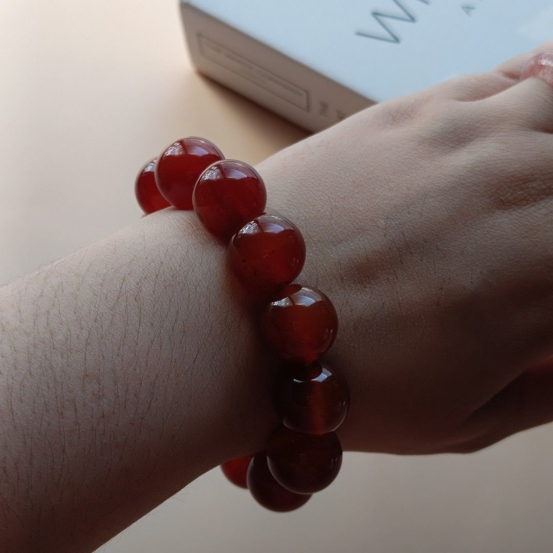 Carnelian (Category: Bracelets) located in Manila. Submitted by enchantra_gems (Listing ID 1470650679, Image 3). Description: 🧡 CARNELIAN BRACELET ✨ A beautiful gemstone symbolizing courage, confidence, passion, and motivation. Carnelian is traditionally believed to inspire creativity and encourage positive energy. 🔥 🧡 Bold color, timeless beauty — perfect for everyday wear or a meaningful gift! 📏 Beads size: 15.5mm 📏 Wrist size: 15cm 📜 Com