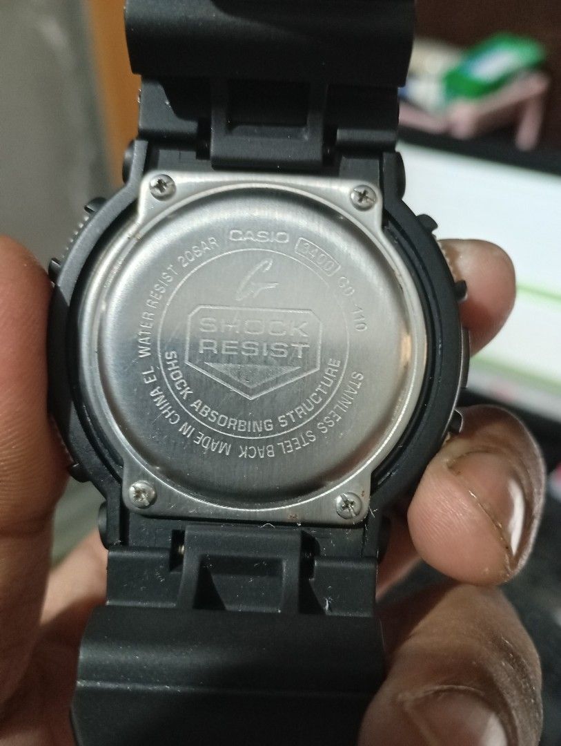 Casio G-Shock GD-110 Digital Watch Black (Category: Men's Watches) located in Manila. Submitted by jcaseanti (Listing ID 1470952439, Image 2). Description: Authentic Casio G-Shock GD-110 (Black) - Fully working digital screen and battery powered - Tough resin strap with double-prong buckle and stainless steel back case - 20 bar water resistance (great for swimming and sports) - Dual time display, stopwatch, and lap memory features - Ideal daily b