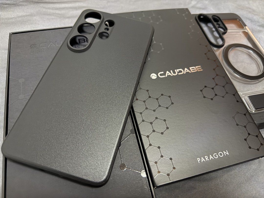 Caudabe paragon s26 ultra (Category: Samsung) located in Manila. Submitted by glassguy2416 (Listing ID 1471095312, Image 2). Description: Caudabe paragon case for S26 ultra black fitted only 10-10 condition 2999 pesos only free ringke ux.