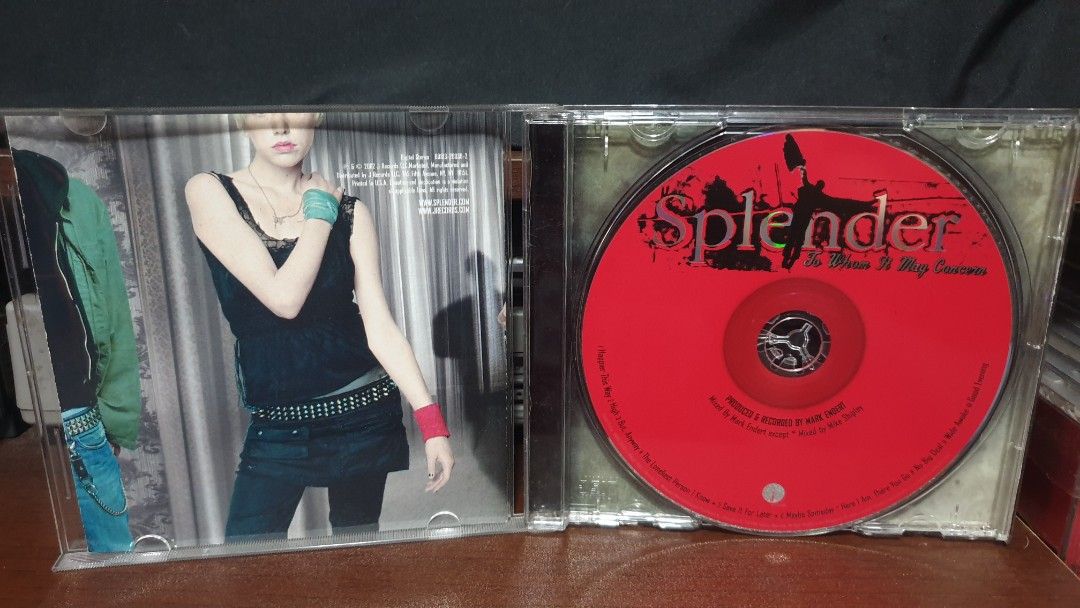 CD SPLENDER - To Whom It May Concern alternative rock (Category: CDs & DVDs) located in Makati City. Submitted by KaTiToYs (Listing ID 1471050979, Image 3). Description: splender - to Whom it may concern Ph🇵🇭press EX.