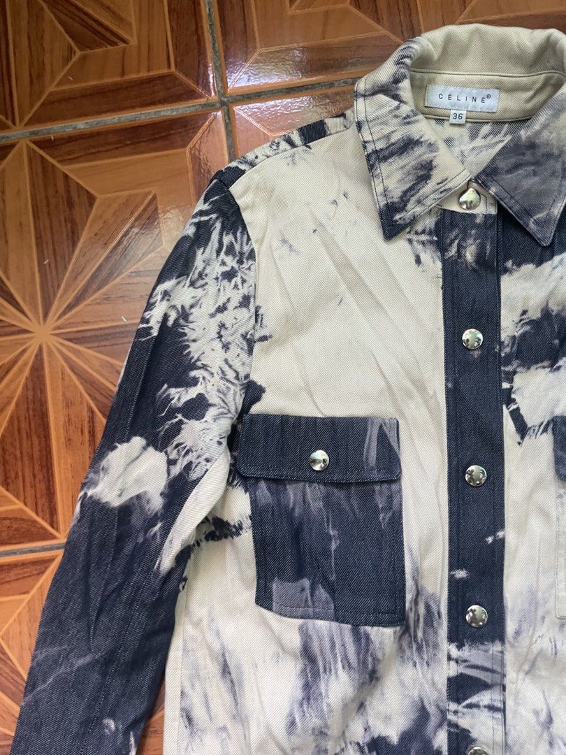 Celine vintage SS2000 tie dye jacket(Authentic) (Category: Luxury Apparel) located in Alegria. Submitted by deniseeee.21 (Listing ID 1471039479, Image 3). Description: Authentic size 36 no flaws.